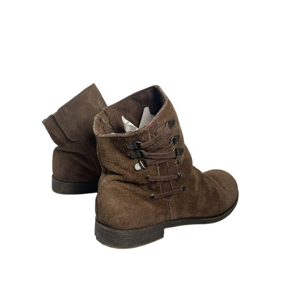 Nine West Vintage American Brown Suede Leather Slouchy Boots 7 M Boho Peasant - Picture 7 of 13
